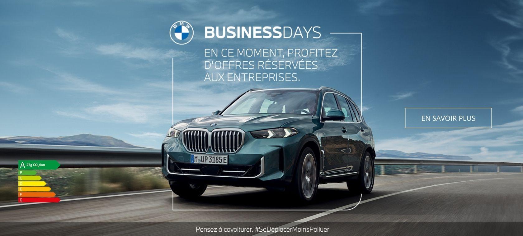 Les BUSINESS DAYS BMW : De Retour en Novembre et Décembre !